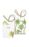 CLEMENTINA SKETCHBOOK SET-OF-TEN TROPICAL CHRISTMAS HAND-PAINTED GIFT TAGS