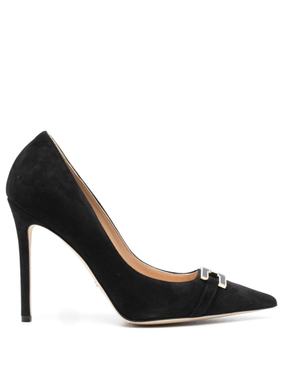 Elisabetta Franchi Franchi 100mm Suede Pumps In Black