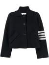 THOM BROWNE 4-BAR STRIPE CROPPED JACKET