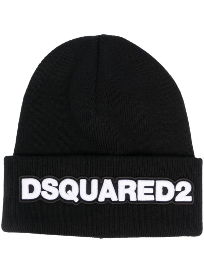 Dsquared2 标贴羊毛套头帽 In M063