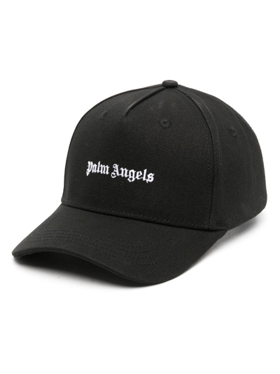 PALM ANGELS LOGO刺绣棉帆布棒球帽