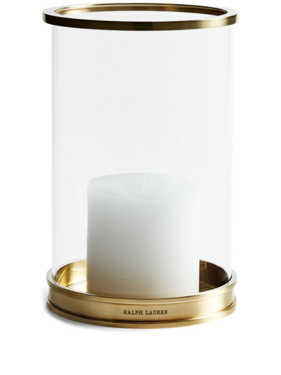 Ralph Lauren Modern Hurricane Candle Holder In White