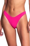 Maaji Swizzle Splendour Reversible Bikini Bottoms In Pink