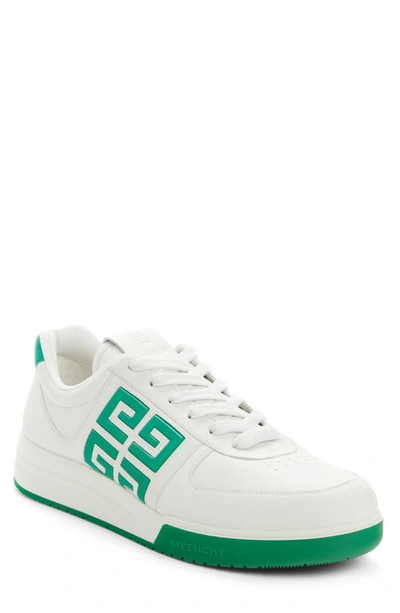 Givenchy G4 Leather Sneakers In Green