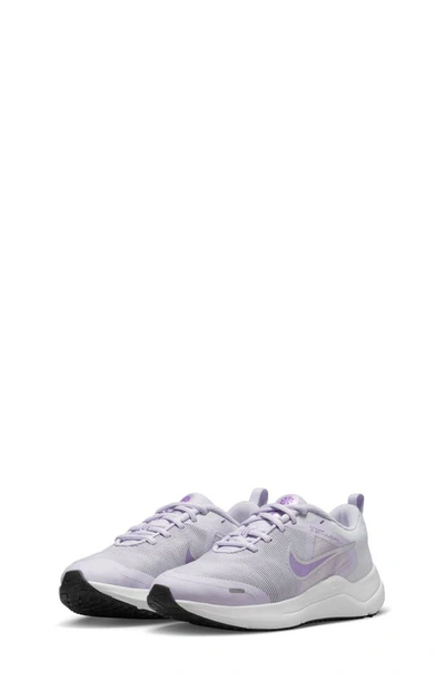 Nike Kids' Downshifter 12 Sneaker In Violet/ Silver/ Platinum