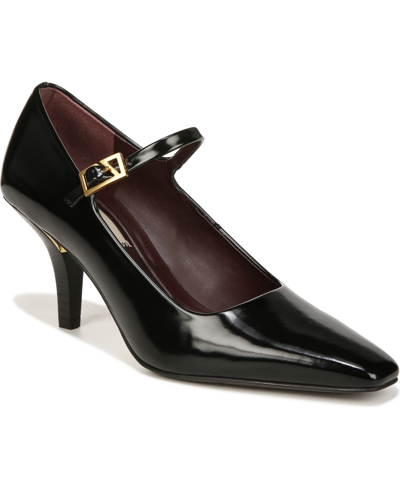 Franco Sarto Lola Mary Jane Pumps In Black Faux Leather