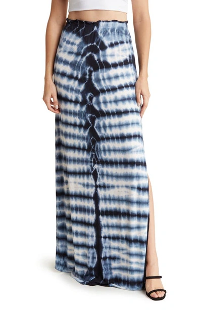 Go Couture Tie Dye Slit Maxi Skirt In Summer Song