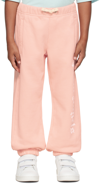 PALM ANGELS KIDS PINK RELAXED SWEATPANTS