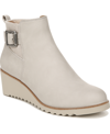 Lifestride Zayne Wedge Bootie In Grey Faux Leather