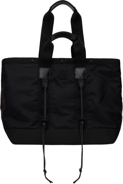 Moncler Tech Tote Bag In Black