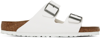 BIRKENSTOCK WHITE ARIZONA SANDALS