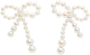 Sophie Bille Brahe Rosette De Perles Small Bow Earrings In Freshwater Pearls In 14k Recycled Yg,freshwater Pearls