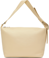 KARA SSENSE EXCLUSIVE BEIGE XL BOW POUCH BAG