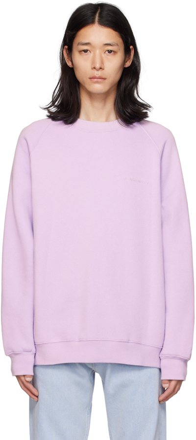 Nn07 Purple Carlo Sweatshirt In Purple Rose