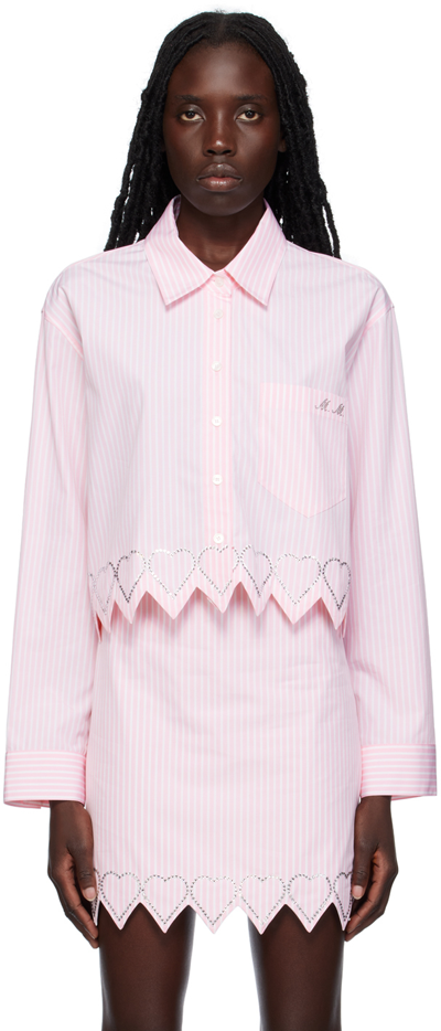 Mach & Mach Pink Heart Trim Shirt