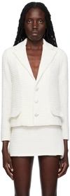Mach&mach White Heart Jacket In White