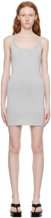 ALEXANDER WANG T SILVER TANK MINIDRESS