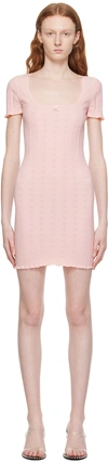 ALEXANDER WANG T PINK HARDWARE MINIDRESS