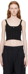 ALEXANDER WANG T BLACK HARDWARE TANK TOP