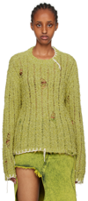 Andersson Bell Green Ollen Sweater In Green