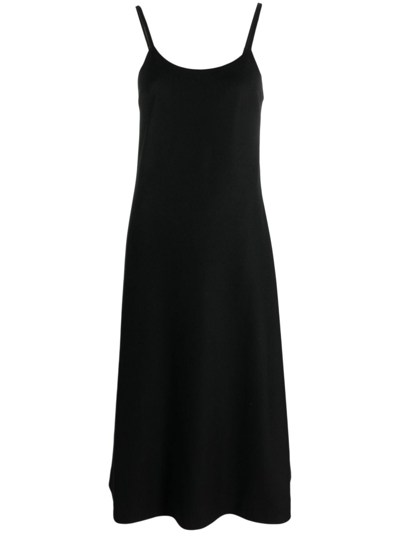 Maison Margiela Spaghetti-straps Cashmere Slip Dress In Black