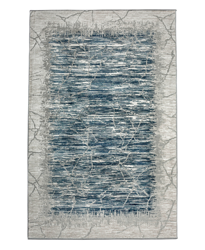 Km Home Closeout!  Davide 1229 5'3" X 7'3" Area Rug In Blue