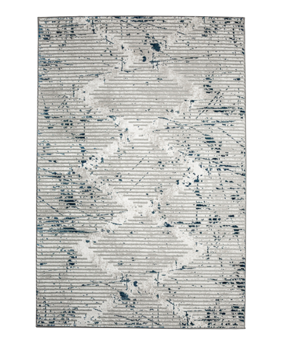 Km Home Closeout!  Davide 1230 3'3" X 4'11" Area Rug In Blue