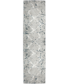Km Home Closeout!  Davide 1230 2'2" X 7'7" Runner Area Rug In Blue