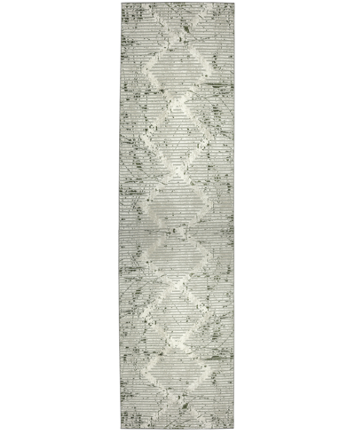 Km Home Closeout!  Davide 1230 2'2" X 7'7" Runner Area Rug In Green