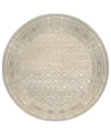 KM HOME CLOSEOUT! KM HOME DAVIDE 1231 5'3" X 5'3" ROUND AREA RUG