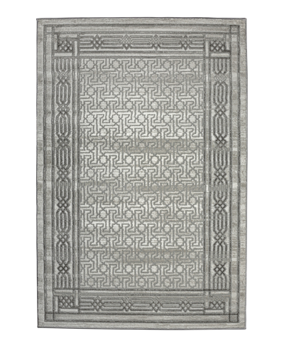 Km Home Closeout!  Davide 1231 3'3" X 4'11" Area Rug In Gray