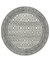 KM HOME CLOSEOUT! KM HOME DAVIDE 1231 5'3" X 5'3" ROUND AREA RUG