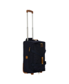 Bric's Milano X-bag 21" Carry-on Rolling Duffle Bag In Ocean Blue