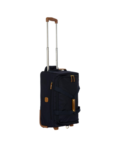 Bric's Milano X-bagâ 21" Carry-on Rolling Duffle Bag In Ocean Blue