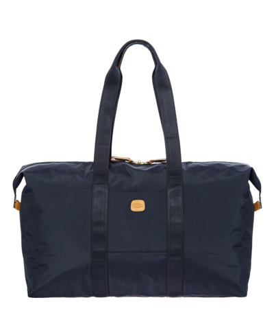 Bric's Milano X-bag 22'' Folding Duffle In Ocean Blue