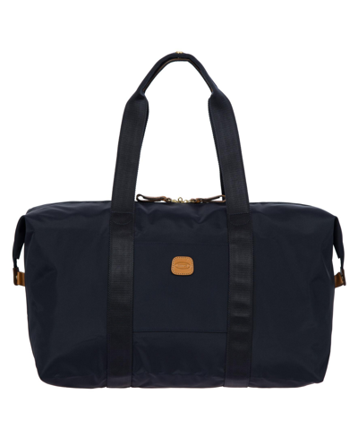 Bric's Milano X-bag 18'' Folding Duffle In Ocean Blue