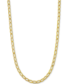 Macy's Elongated Curb Link 20" Chain Necklace (4-1/3mm) In 14k Gold In Yellow Gold