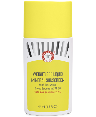 First Aid Beauty Weightless Liquid Mineral Sunscreen Spf 30, 1.5 Oz.
