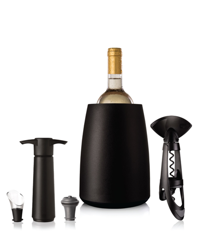 Vacu Vin 5-piece Wine Set Elegant In Black