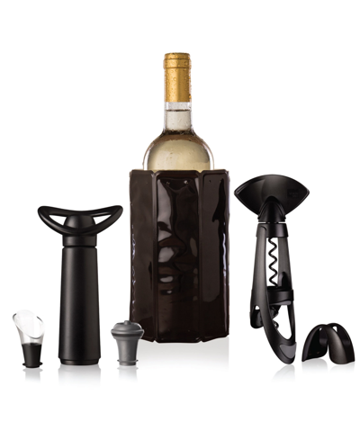 Vacu Vin 6-piece Wine Set Original Plus In Black