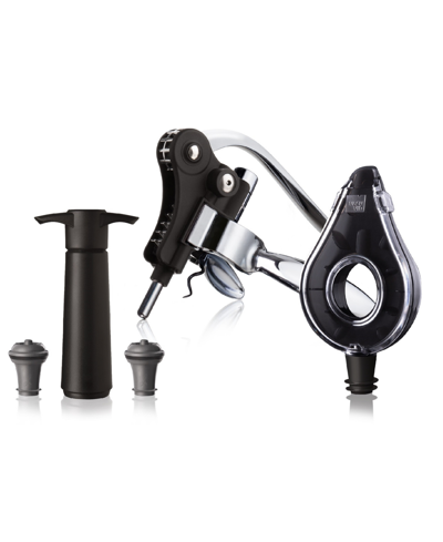 Vacu Vin 5-piece Wine Set Air Deluxe In Black