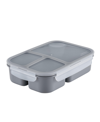 LOCK N LOCK ON THE GO MEALS THREE COMPARTMENT DIVIDED LUNCH CONTAINER, 50.7 OUNCE
