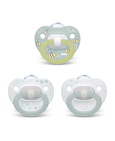 Nuk Babies' Orthodontic Pacifier Value Pack, Boy, 0-6 Months, 3-pack In Assorted Pre-pack