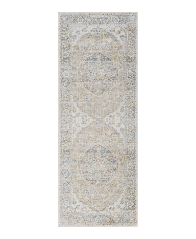 Surya Lillian Machine Washable Lll2311 2'7" X 7'3" Runner Area Rug In Silver
