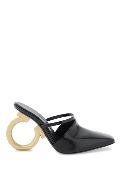 Ferragamo Elina Mule In Black