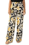 Sanctuary Print Wide Leg Pants In Golden Hou