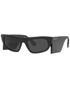 Burberry Palmer Dark Grey Irregular Ladies Sunglasses Be4385 403787 55 In Black