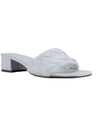 Marc Fisher Casper Womens Faux Leather Slip-on Block Heels In Multi