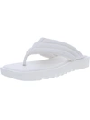 STEVE MADDEN BOOST WOMENS FAUX LEATHER SQUARE TOE FLIP-FLOPS