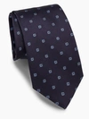 BRIONI FLORAL WOVEN SILK TIE,0400094950117